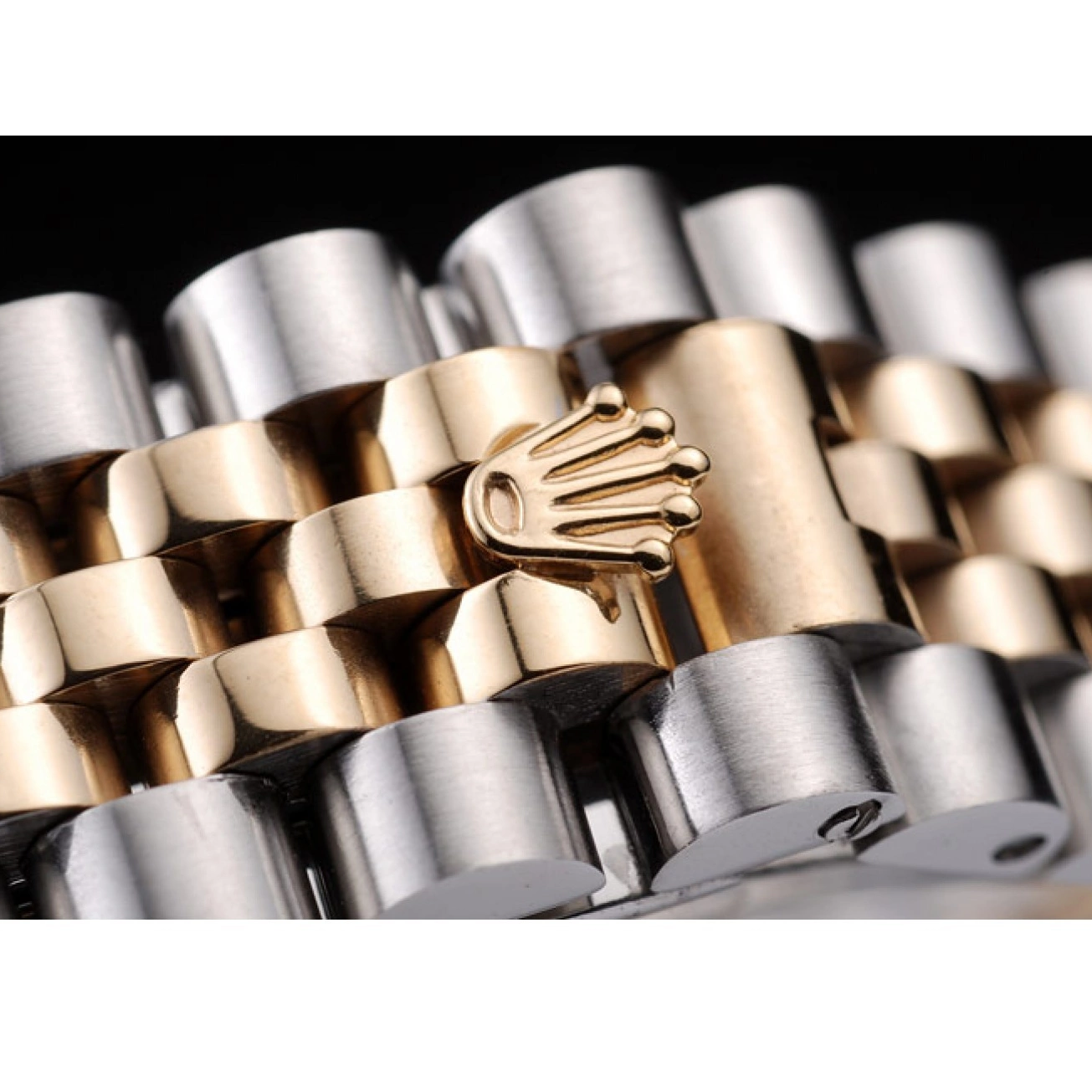 MiroTime 0714 Rolex DateJust Two Tone Stainless Steel 18k Gold PlatedGold Dial
